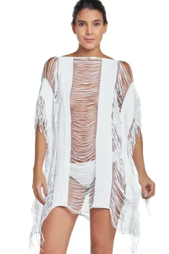 PQ Swim Sundresses-Fringe High Neck Tunic