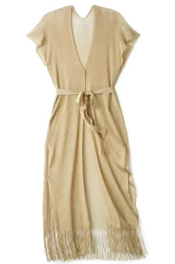 Luli Fama Kimonos / Robes-Fringe Long Kimono