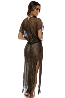 Luli Fama Kimonos / Robes-Fringe Long Kimono