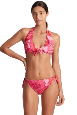Lauren Ralph Lauren Halter|Bikinis-Front Tie Halter Bikini Top