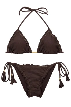 Rio de Sol Tie Side|Brazilian / Cheeky-Frufru Brazilian Bikini Bottom