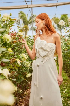 Farm Rio Sundresses-Garden Midi Dress