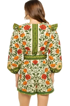 Farm Rio Jumpsuits / Rompers-Garden Tapestry Romper