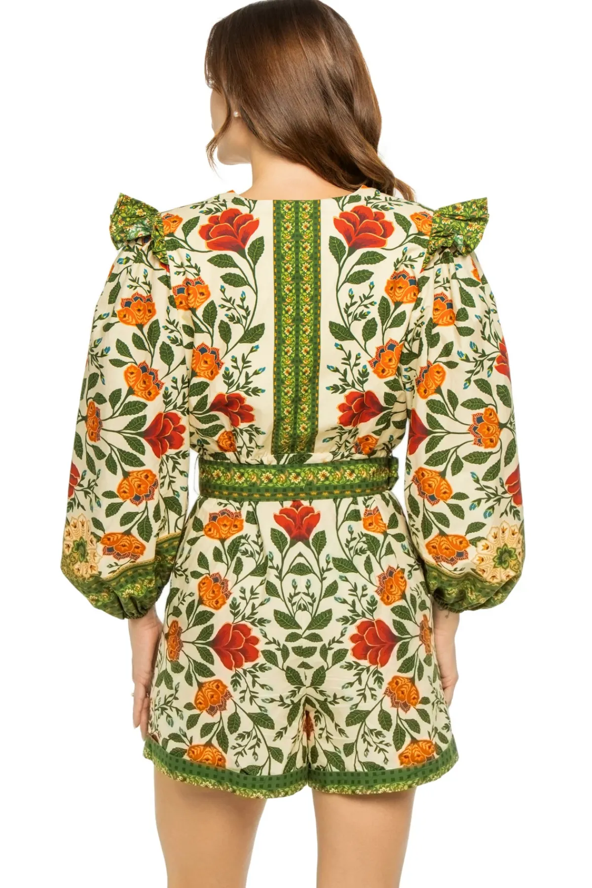Farm Rio Jumpsuits / Rompers-Garden Tapestry Romper
