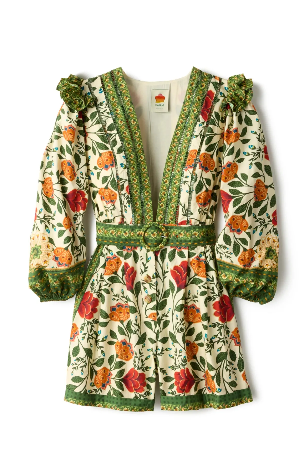 Farm Rio Jumpsuits / Rompers-Garden Tapestry Romper