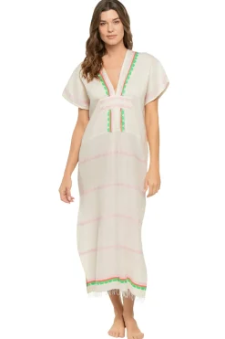 Lemlem Caftans-Gasira Plunge Caftan