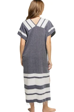 Lemlem Caftans-Gasira V-Neck Caftan