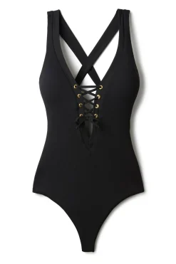 Becca by Rebecca Virtue Plunge|One Pieces-Gia Plunge One Piece Swimsuit