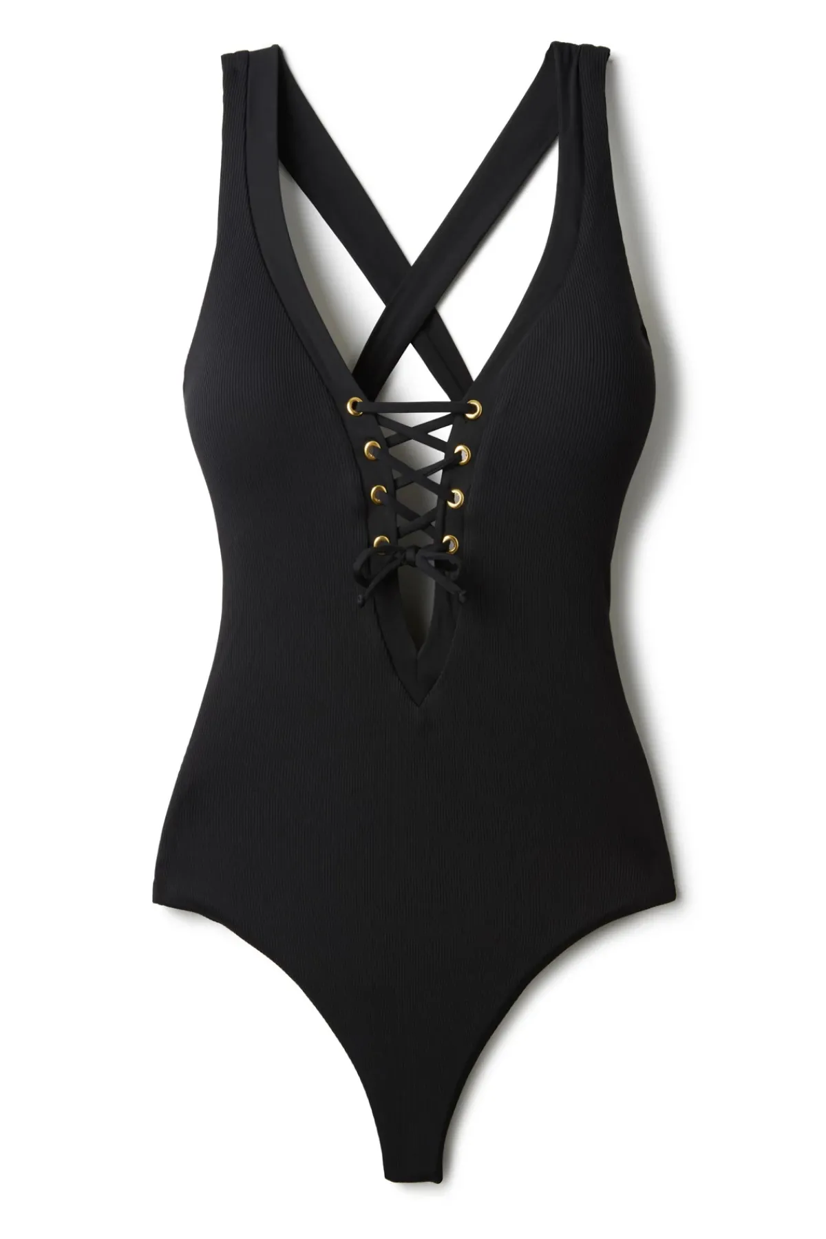 Becca by Rebecca Virtue Plunge|One Pieces-Gia Plunge One Piece Swimsuit
