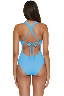 Becca by Rebecca Virtue Plunge|One Pieces-Gia Plunge One Piece Swimsuit