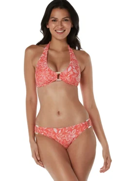 Helen Jon Halter|Bikinis-Gigi Floral Halter Bikini Top