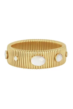 Gas Bijoux Jewelry-Glass Stone Stretch Bracelet