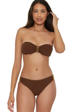 Trina Turk Halter|Bandeau-Glimmer Bandeau Bikini Top