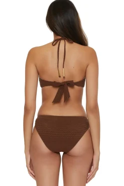 Trina Turk Halter|Bandeau-Glimmer Bandeau Bikini Top