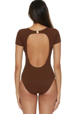 Trina Turk Plunge|One Pieces-Glimmer One Piece Swimsuit
