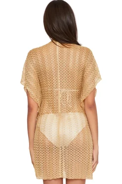 Becca by Rebecca Virtue Tunics-en Metallic Crochet Tunic