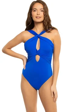 Becca by Rebecca Virtue Monokini / Cut Out|High Neck-Gracelyn High Neck One Piece Swimsuit