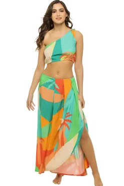 Z & L Europe Matching Sets|Tops-Hali Asymmetrical Crop Top