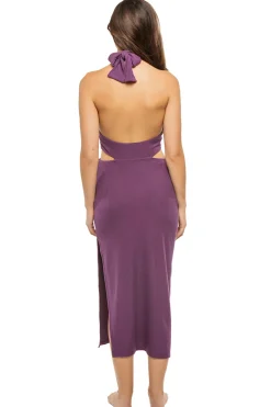 Stillwater Sundresses-Halter Cutout Maxi Dress