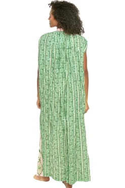 Verandah Sundresses-Hand Beaded Blooming Peonies Maxi Dress