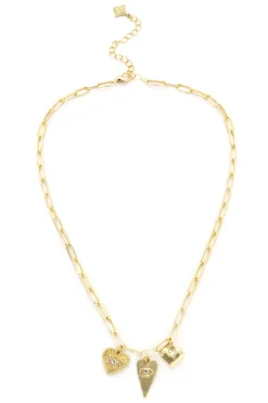 Frill Jewelry-Heart Charm Necklace