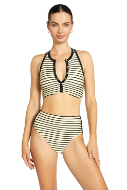 Robin Piccone High Neck|Bikinis-High Neck Bikini Top
