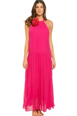 Farm Rio Sundresses-High Neck Maxi Dress