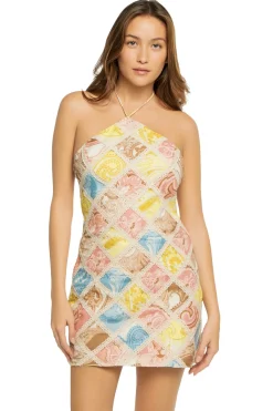 Hemant & Nandita Sundresses-High Neck Mini Dress