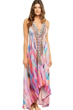 La Moda Sundresses-Hi-Low Maxi Dress