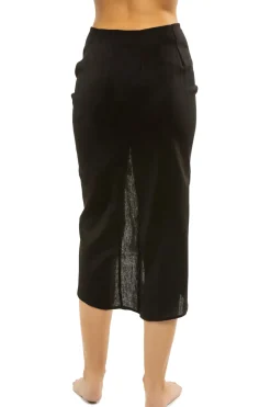 Just Bee Queen Matching Sets|Bottoms-Ibiza Cinch Midi Skirt