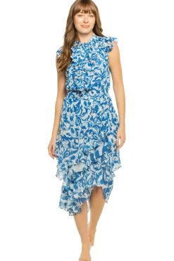 Misa Los Angeles Sundresses-Ilysa Asymmetrical Midi Dress