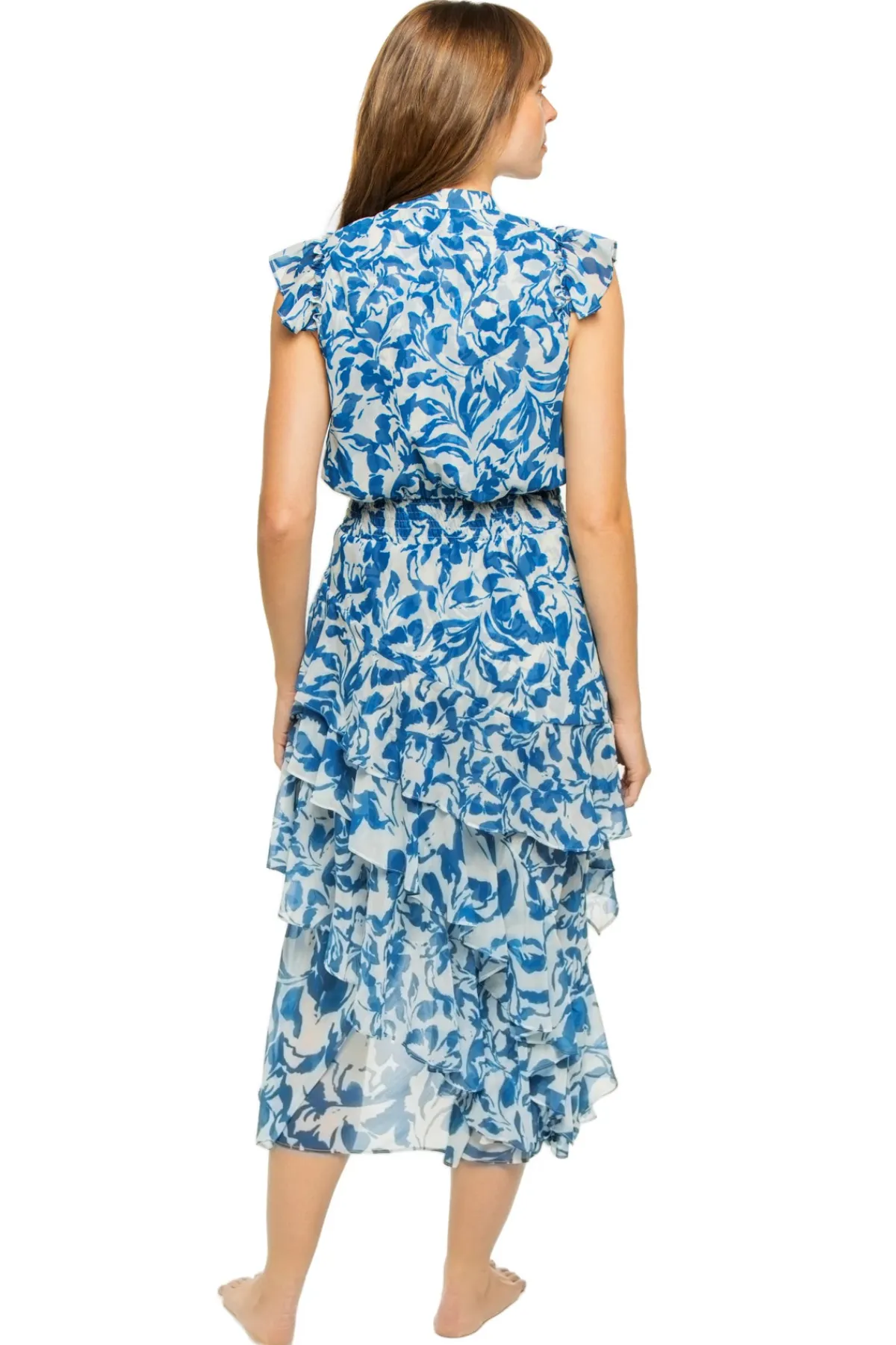 Misa Los Angeles Sundresses-Ilysa Asymmetrical Midi Dress