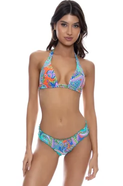 Luli Fama Triangle|Halter-In The Groove Halter Bikini Top