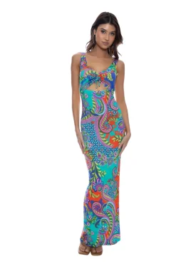 Luli Fama Sundresses-In The Groove Maxi Dress