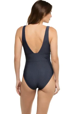 Onia Plunge|One Pieces-Iris Plunge One Piece Swimsuit