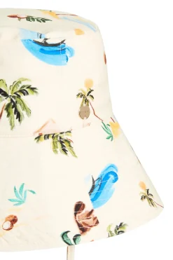 Seafolly Hats-Isla Palm Bucket Hat