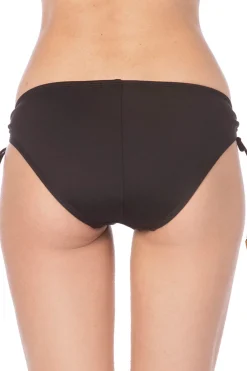 La Blanca Tie Side|Hipster-Island Goddess Loop Tie Side Hipster Bikini Bottom