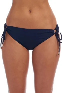 La Blanca Tie Side|Hipster-Island Goddess Loop Tie Side Hipster Bikini Bottom