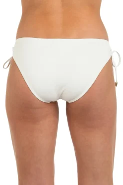 La Blanca Tie Side|Hipster-Island Goddess Loop Tie Side Hipster Bikini Bottom