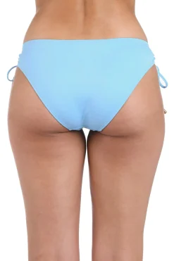 La Blanca Tie Side|Hipster-Island Goddess Loop Tie Side Hipster Bikini Bottom