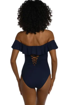 La Blanca Bandeau|One Pieces-Island Goddess Ruffle One Piece