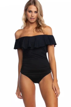 La Blanca Bandeau|One Pieces-Island Goddess Ruffle One Piece