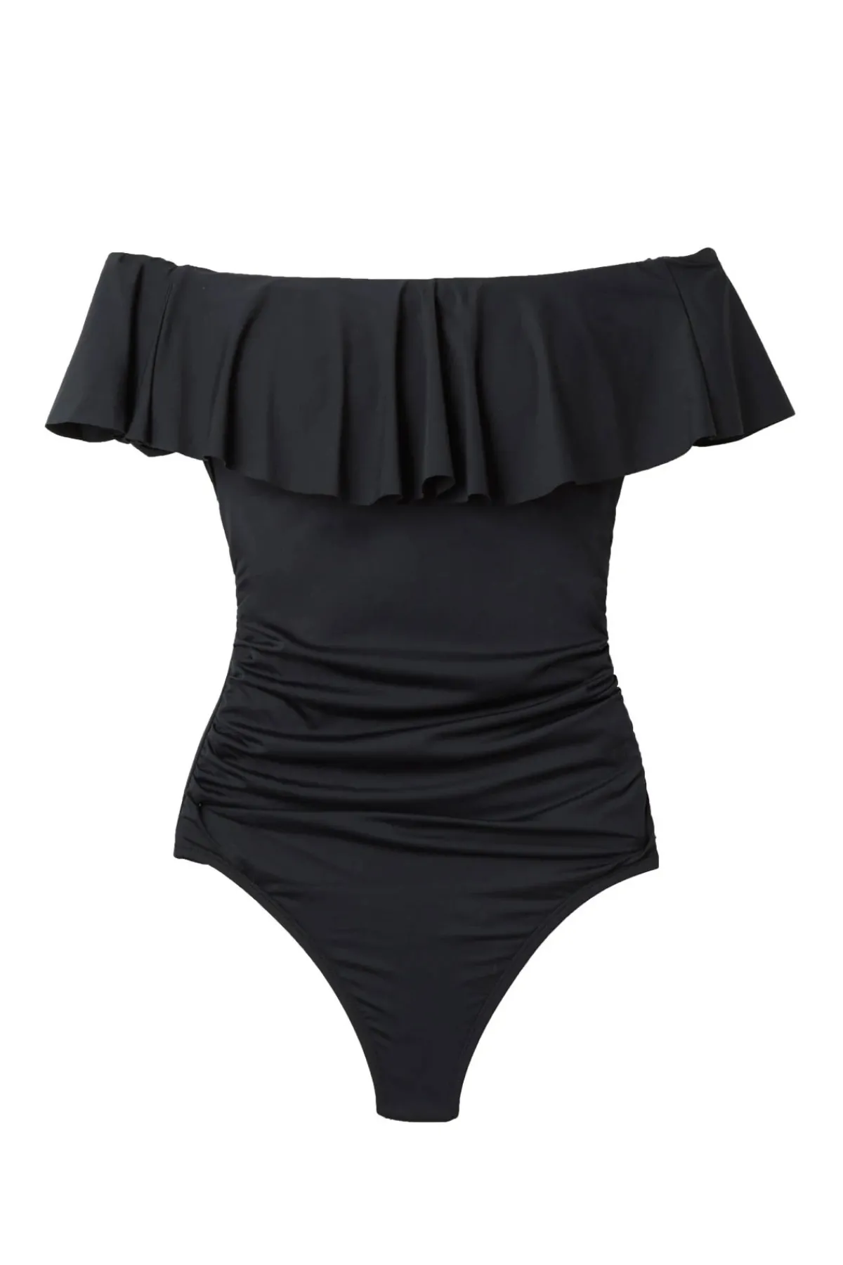 La Blanca Bandeau|One Pieces-Island Goddess Ruffle One Piece