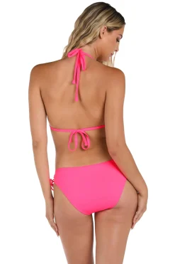 La Blanca Triangle|Halter-Island Goddess Sliding Halter Bikini Top