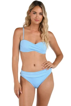 La Blanca Bandeau|Bikinis-Island Goddess Twist Bandeau Bikini Top