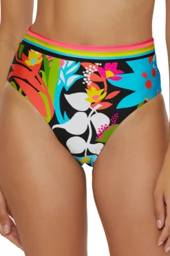 Trina Turk High Leg|High Waist-Islander Reversible High Waist Bikini Bottom