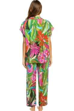 Farm Rio Tops-Jardin De Reve Button Up Shirt