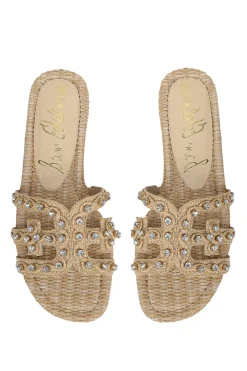Sam Edelman Footwear-Jewel Raffia Slide