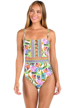 Sunshine 79 Bandeau|One Pieces-Jungle Jive Bandeau One Piece Swimsuit