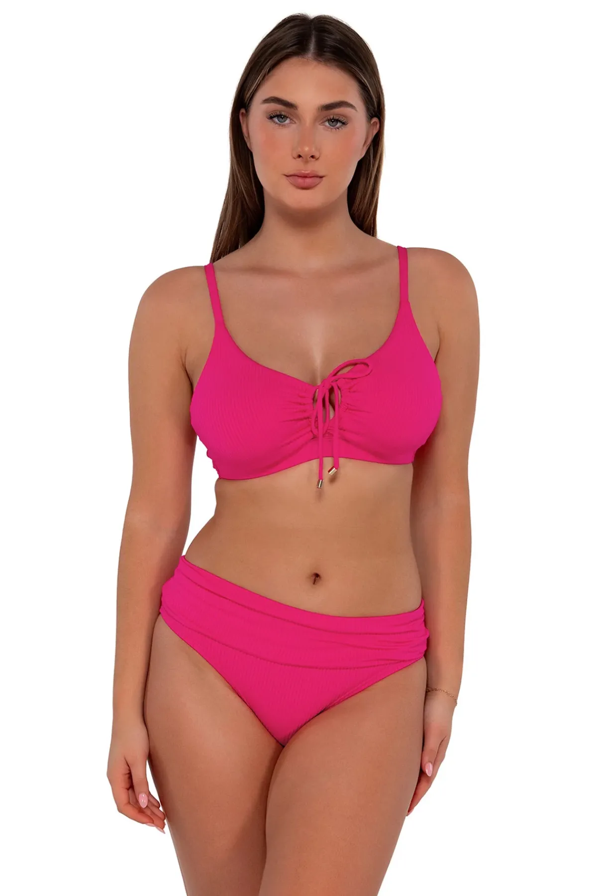 Sunsets Bralette|Bikinis-Kauai Keyhole Underwire Bikini Top (D+ Cup)